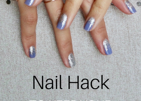 Sparkle nail design to freshen up your nails last minute
