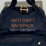 Anti theft backpack with safety features to prevent theft.