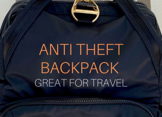 Anti theft backpack with safety features to prevent theft.