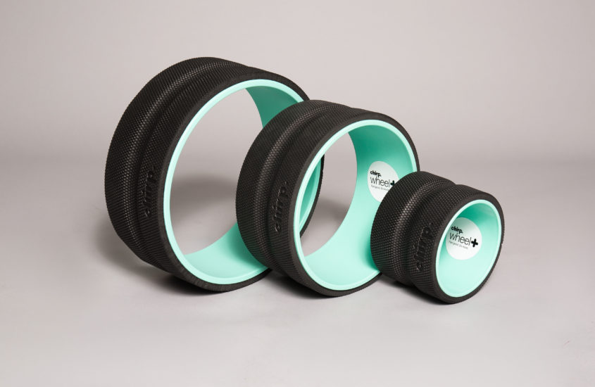 Chirp Back Wheels to help stretch, massage, and relax back muscles