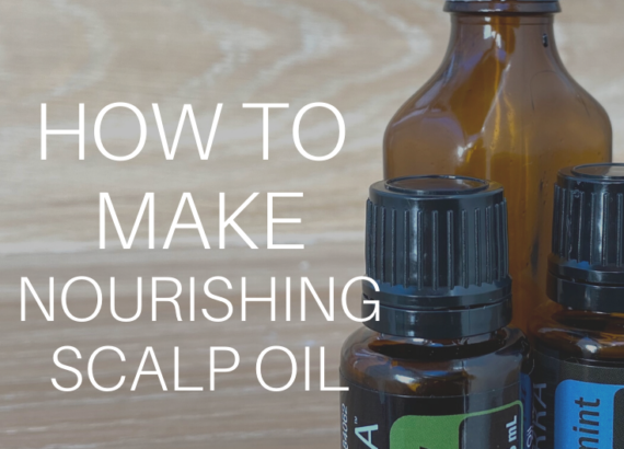 Make your own nourishing scalp/hair oil at home using peppermint and rosemary essential oils