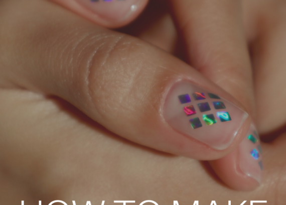 How to add holographic nail stickers and make them last!