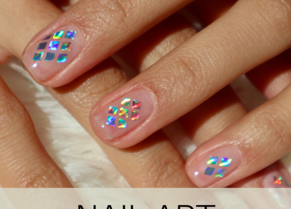 How to add holographic nail stickers and make them last!