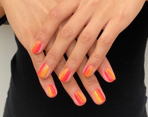 ombré nail art