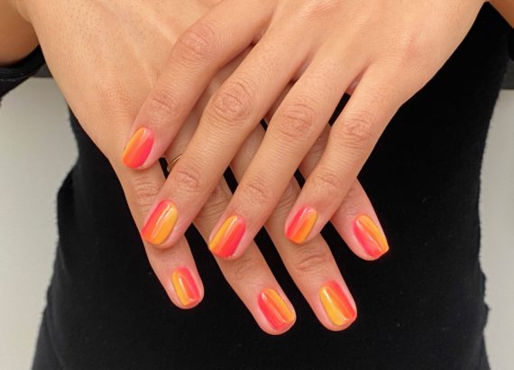 ombré nail art